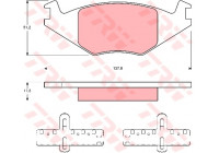 Juego de pastillas de freno GDB463 TRW
