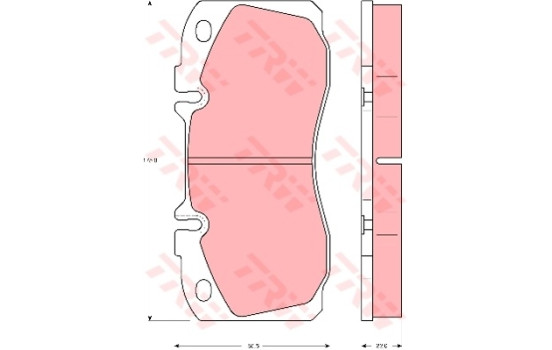 Juego de pastillas de freno GDB5068 TRW, Imagen 2