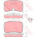 Juego de pastillas de freno GDB961 TRW