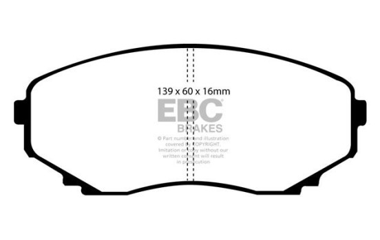 Juego de pastillas de freno Greenstuff DP61121 EBC, Imagen 4