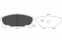 Juego de pastillas de freno KBP-1507 Kavo parts