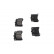 Juego de pastillas de freno KBP-1510 Kavo parts, Miniatura 5