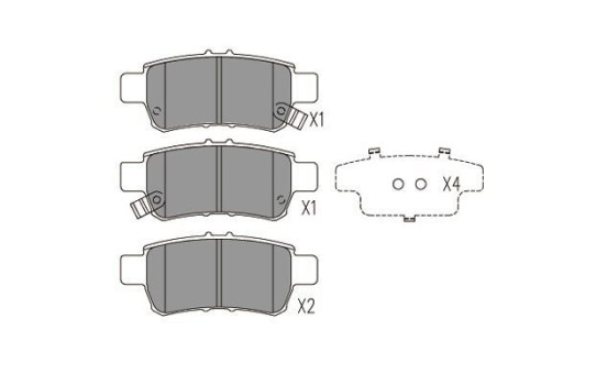 Juego de pastillas de freno KBP-2057 Kavo parts, Imagen 2