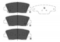 Juego de pastillas de freno KBP-3034 Kavo parts