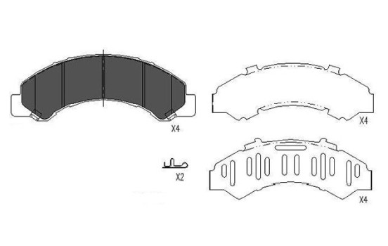 Juego de pastillas de freno KBP-3512 Kavo parts