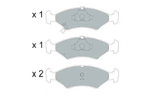 Juego de pastillas de freno KBP-4026 Kavo parts