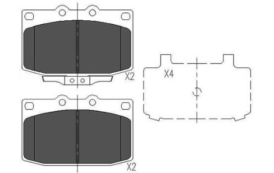 Juego de pastillas de freno KBP-4518 Kavo parts