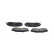 Juego de pastillas de freno KBP-5517 Kavo parts, Miniatura 4