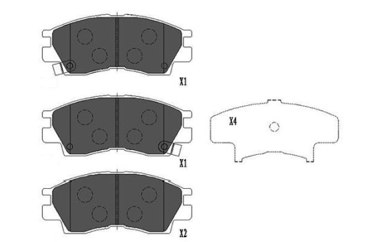 Juego de pastillas de freno KBP-5526 Kavo parts, Imagen 2