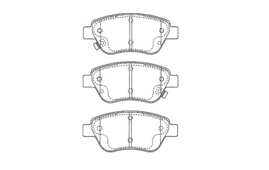 Juego de pastillas de freno KBP-5562 Kavo parts