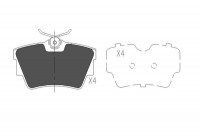 Juego de pastillas de freno KBP-6604 Kavo parts