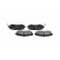 Juego de pastillas de freno KBP-8004 Kavo parts, Miniatura 4