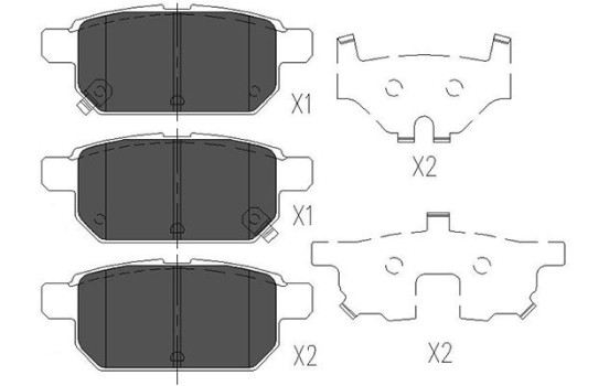 Juego de pastillas de freno KBP-8526 Kavo parts