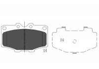 Juego de pastillas de freno KBP-9028 Kavo parts