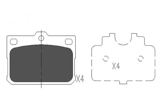 Juego de pastillas de freno KBP-9081 Kavo parts, Imagen 2
