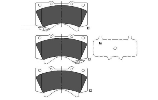 Juego de pastillas de freno KBP-9098 Kavo parts