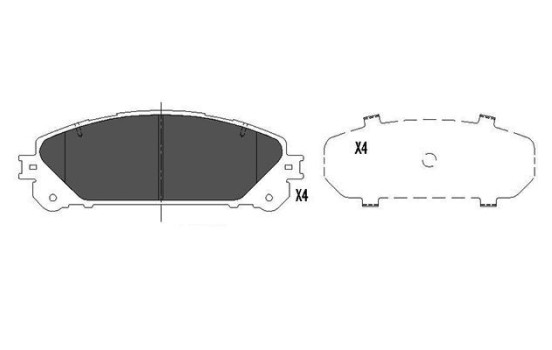 Juego de pastillas de freno KBP-9116 Kavo parts, Imagen 2