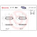 Juego de pastillas de freno P 11 032 Brembo, Miniatura 2