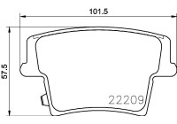 Juego de pastillas de freno P 11 040 Brembo