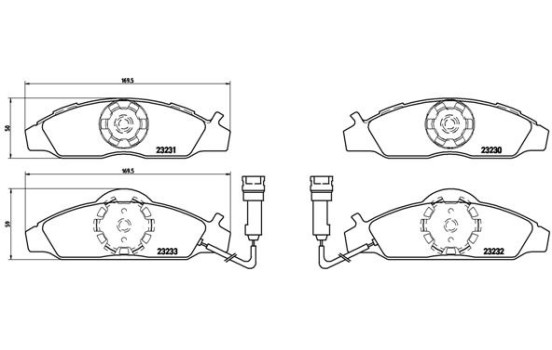 Juego de pastillas de freno P 15 003 Brembo, Imagen 2