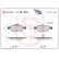 Juego de pastillas de freno P 23 075 Brembo, Miniatura 2
