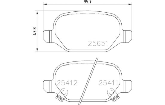 Juego de pastillas de freno P 23 151 Brembo, Imagen 2