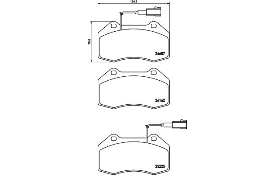 Juego de pastillas de freno P 23 162 Brembo, Imagen 2