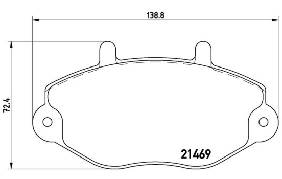 Juego de pastillas de freno P 24 033 Brembo, Imagen 2