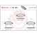 Juego de pastillas de freno P 28 023 Brembo, Miniatura 2