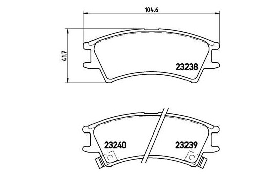 Juego de pastillas de freno P 30 011 Brembo, Imagen 2