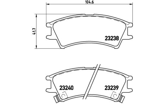 Juego de pastillas de freno P 30 011 Brembo, Imagen 3