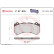 Juego de pastillas de freno P 37 018 Brembo, Miniatura 2