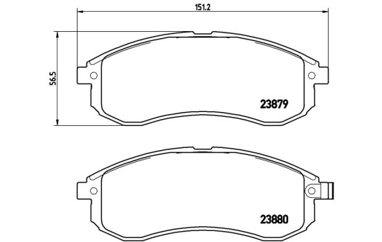 Juego de pastillas de freno P 54 033 Brembo, Imagen 2