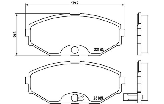 Juego de pastillas de freno P 56 045 Brembo, Imagen 2