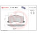 Juego de pastillas de freno P 79 010 Brembo, Miniatura 2