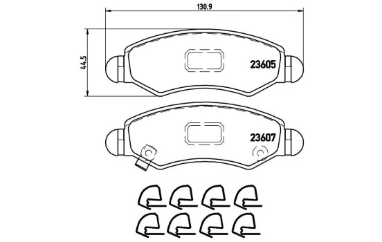 Juego de pastillas de freno P 79 015 Brembo, Imagen 2