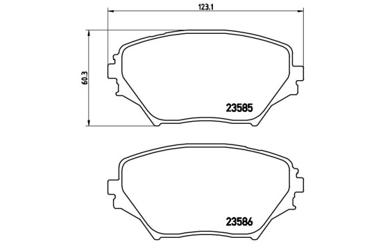 Juego de pastillas de freno P 83 055 Brembo, Imagen 2