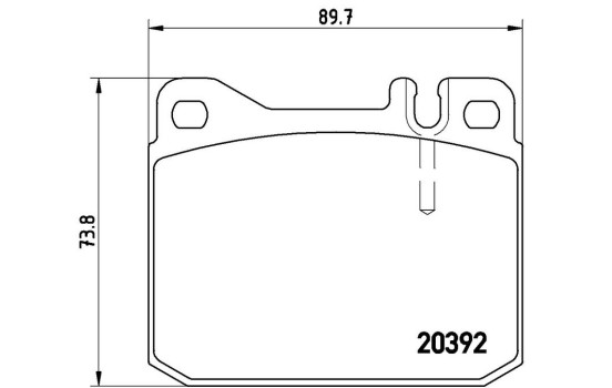 Juego de pastillas de freno P 85 007 Brembo, Imagen 3