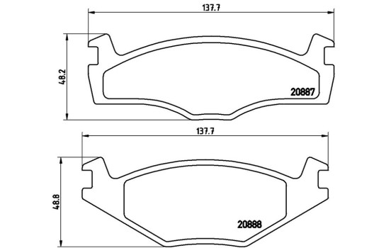Juego de pastillas de freno P 85 012 Brembo, Imagen 2