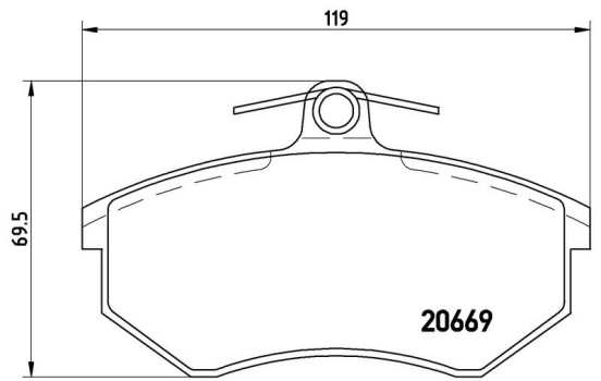 Juego de pastillas de freno P 85 092 Brembo, Imagen 2