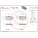 Juego de pastillas de freno P 85 117 Brembo, Miniatura 2