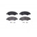 Juego de pastillas de freno P B1 002 Brembo