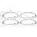 Juego de pastillas de freno P B1 002 Brembo, Miniatura 2