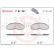 Juego de pastillas de freno P B7 001 Brembo, Miniatura 2