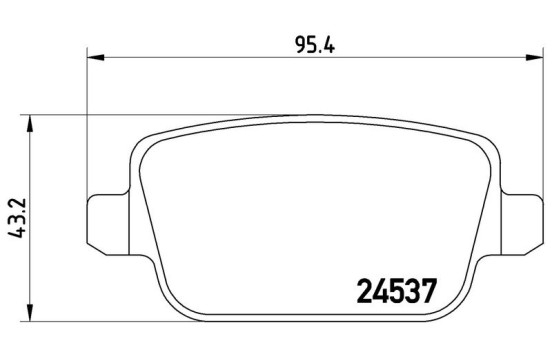 Juego de pastillas de freno P44016 Brembo, Imagen 2