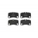 Juego de pastillas de freno P65022 Brembo