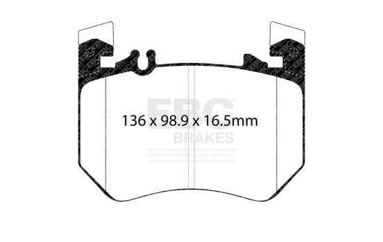 Juego de pastillas de freno Yellowstuff DP42490R EBC, Imagen 7