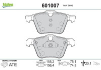 PASTILLA DE FRENO 601007 Valeo