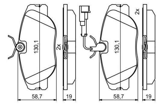 Pastillas de freno BP2025 Bosch, Imagen 5