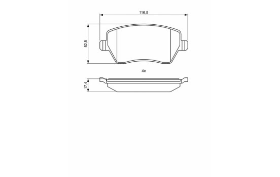 Pastillas de freno BP2030 Bosch, Imagen 8